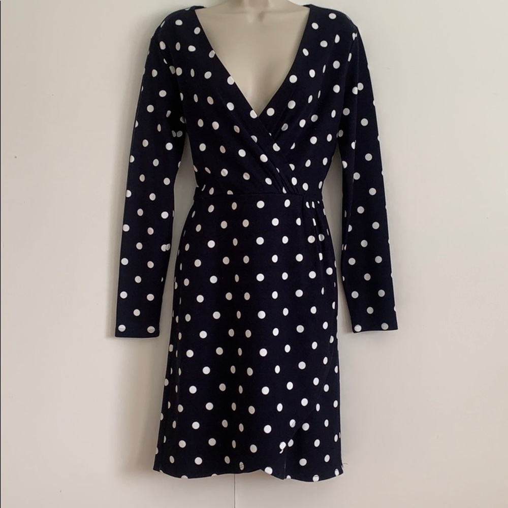 LOFT Polkadot Wrap Dress
